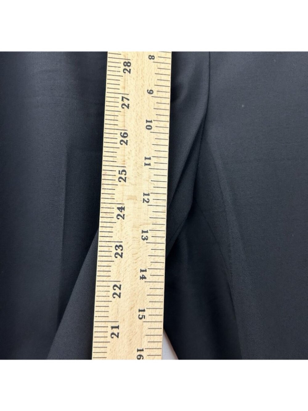 LAFAYETTE 148 NY 'Menswear' Virgin Wool Dress Pants Trousers Women’s 12 Black - Picture 6 of 16